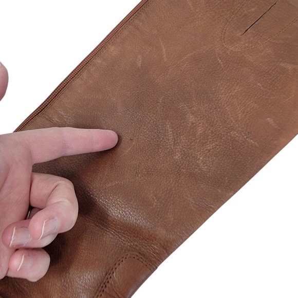 Sam Edelman Riding Boots Penny Size 8.5 Leather Whiskey Brown Equestrian Tall - Picture 12 of 16